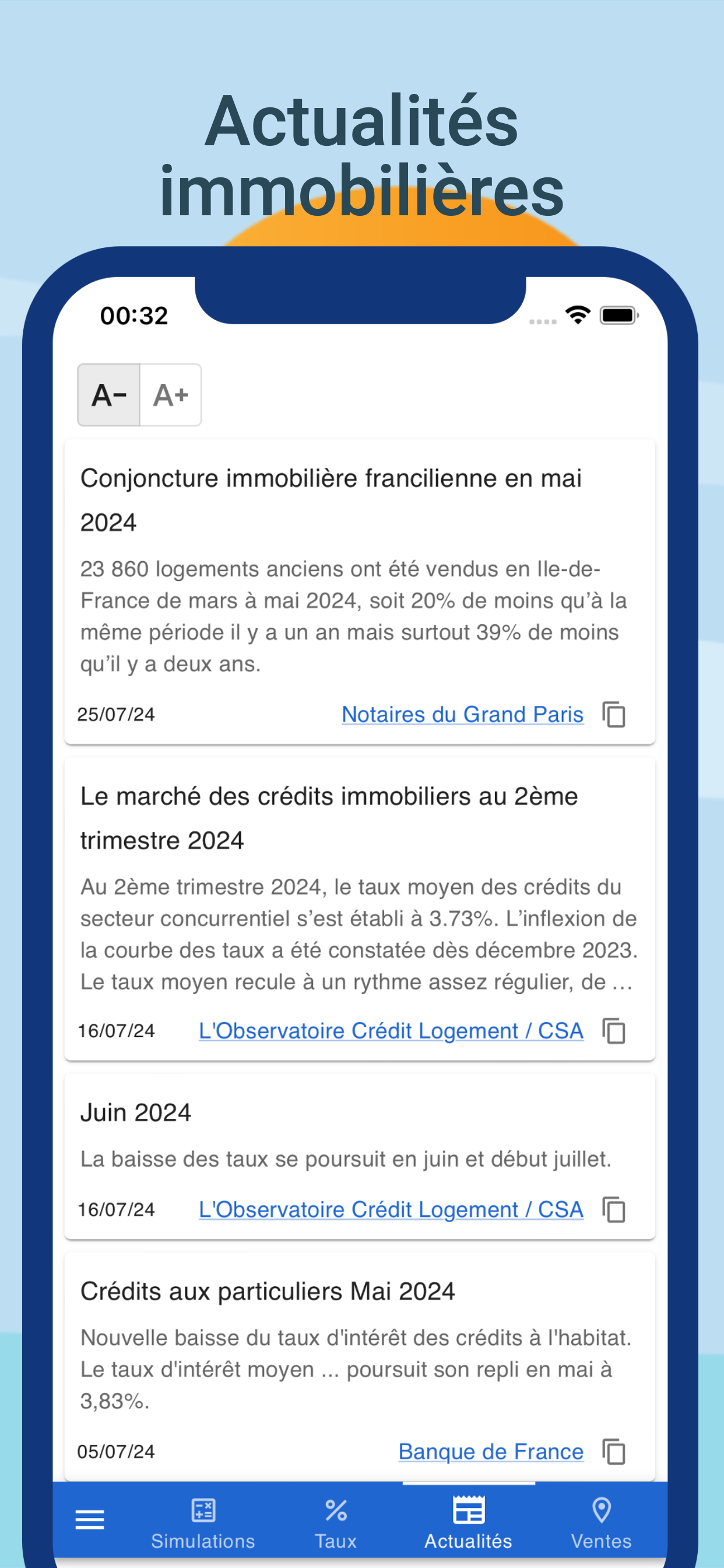 Actualités immobilières