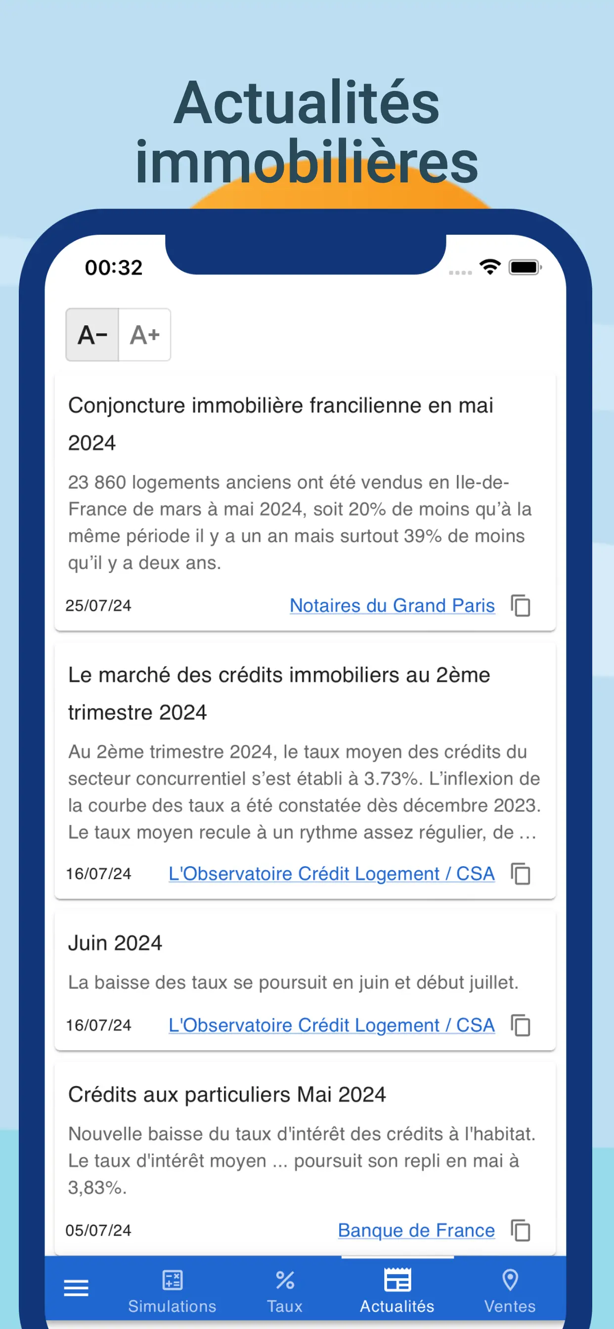 Actualités immobilières