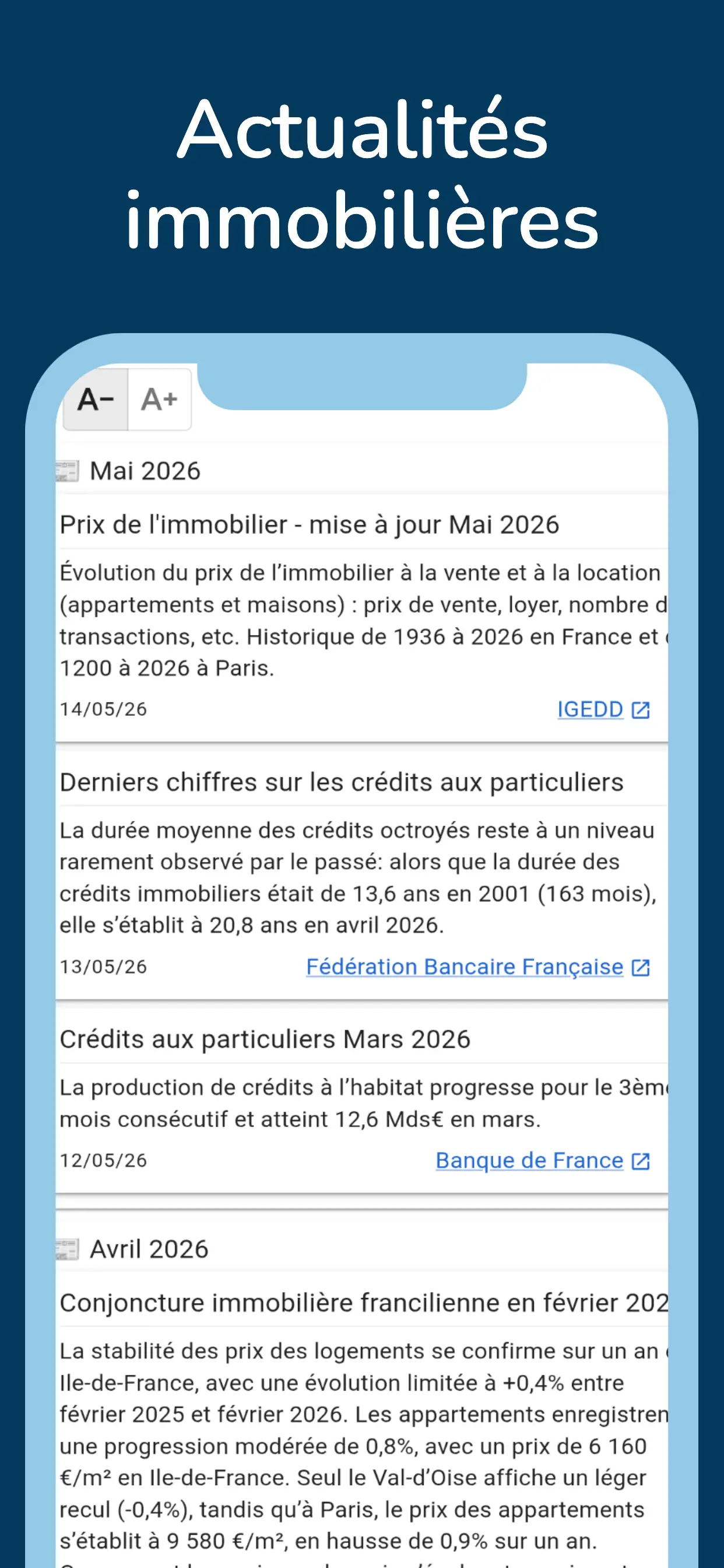 Actualités immobilières